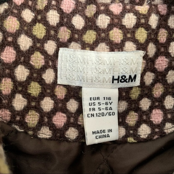 H&M Kids Wool Coat (5-6 years old). - Picture 6 of 7